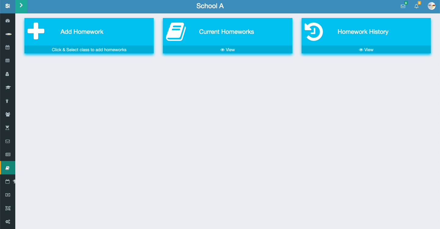 Assigning homework through the Schoolites platform