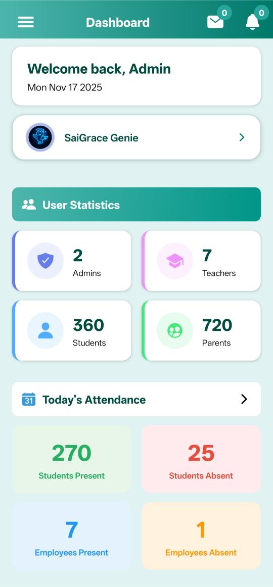 School Management App Features