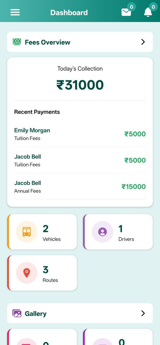 Schoolites Dashboard Mobile App