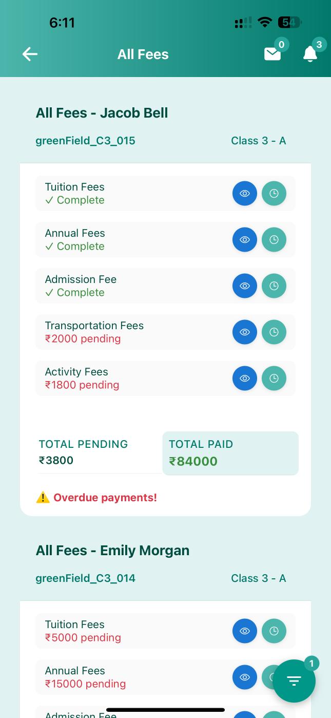 Fees Management Mobile App