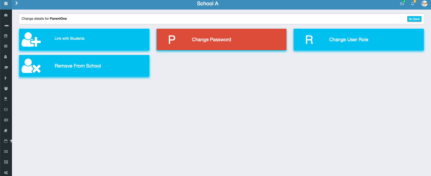 Updating parent and guardian information in Schoolites